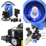 Sistem de filtrare cu nisip 250W cu rezervor de filtru de 14l și pompă de piscină 10000 l/h