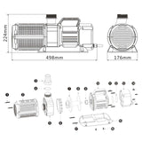 Pompă pentru iaz SunSun CET-35000 SuperECO 32.000 l/h