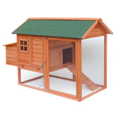 Cușca de găini cu alergare liberă și adăpost înălțat, 1710x800x1100mm