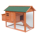 Cușca de găini cu alergare liberă și adăpost înălțat, 1710x800x1100mm