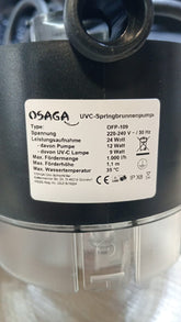 Transformator 9wati OSAGA OFP 109 -Uvc9w