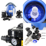 Sistem de filtrare cu nisip 370W cu rezervor de filtru de 26l și pompă de piscină 13200 l/h