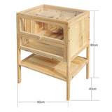 Cușcă pentru hamsteri din lemn