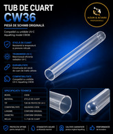 Sticla de cuart AquaKing CW-36