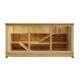 Cușcă pentru animale mici, capac pliabil din lemn