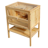 Cușcă pentru hamsteri din lemn