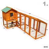 Cușca de găini cu zonă variabilă de cuibărit în incintă