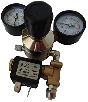 Reductor profesional cu 2 manometre + electrovalvă