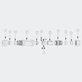 Conector manșon manșon 230V 0,5-4mm2 M2O * 1,5 Conector, conexiune 10-14 mm