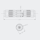Cablu de conectare cablu 230V 0,5-2,5mm2 M2O * 1,5 Racord conector 10-14mm