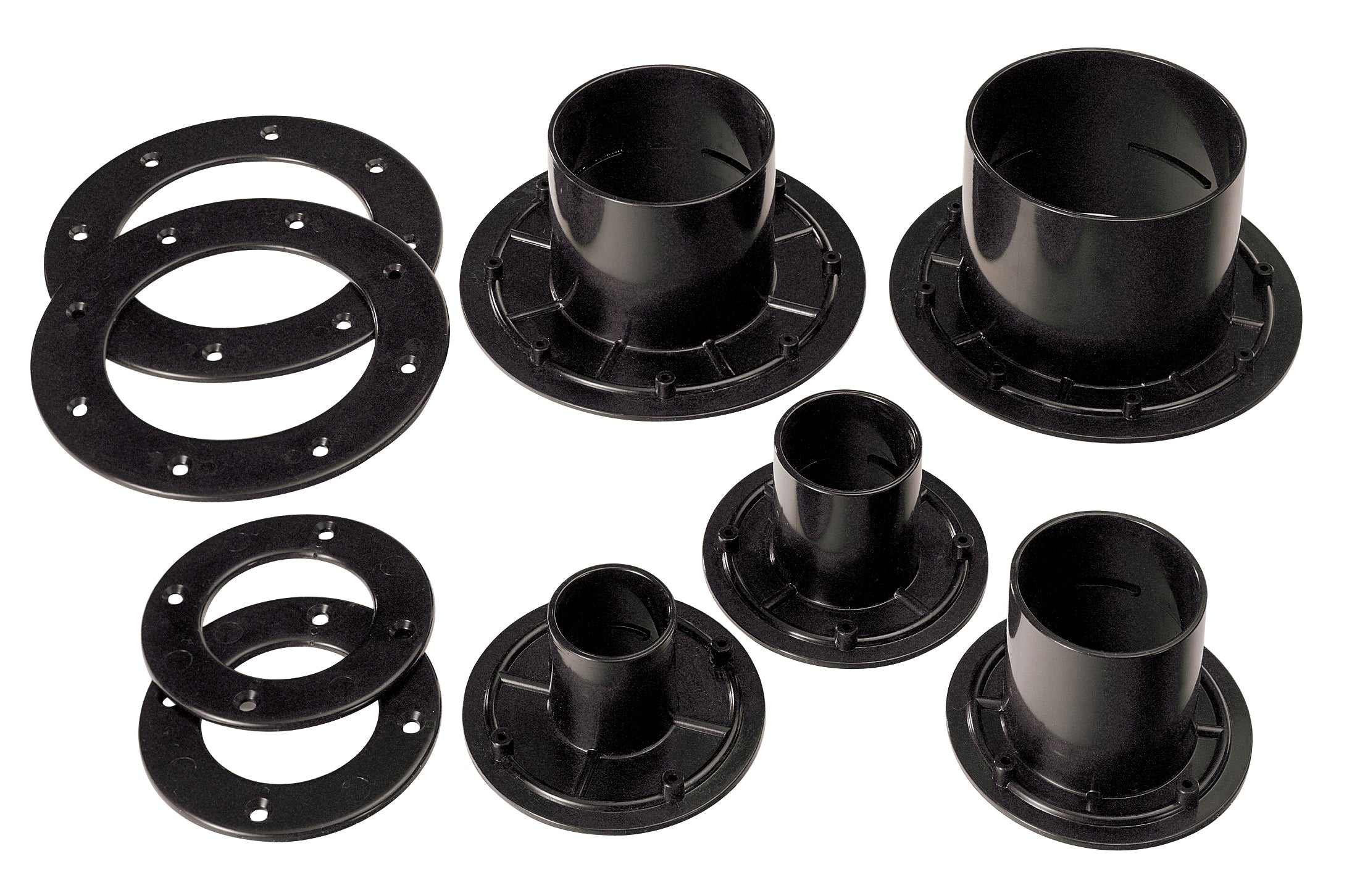 Flanse connector 110mm black