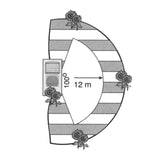 Catwatch, dispozitiv de descurajare cu ultrasunete pentru pisici, pentru o zonă de protecție de 125 m²