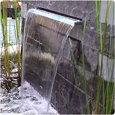Cascadă inox -80cm - Jocuri de apa,cascade din inox,capuri spumante iazuri-acvarii.ro