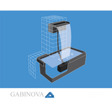 Cascada  inox -30cm - Jocuri de apa,cascade din inox,capuri spumante iazuri-acvarii.ro