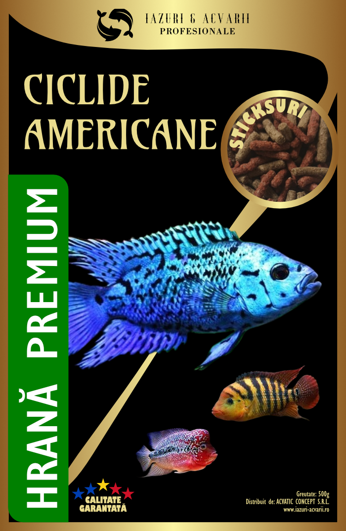 Hrana Premium Ciclide Americane (sticks)-1kg