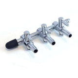 Distribuitor aer metalic acvariu cu robineti 3 iesiri