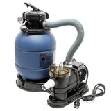 Sistem de filtrare cu filtru de nisip si pompa