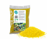 Pietriș colorat culoare galbenă- 0,5kg 1-1,5mm - Substrat acvariu iazuri-acvarii.ro