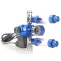 Set Aquario BLUE TWIN Professional dublu CO2 cu o sticlă de 2 l