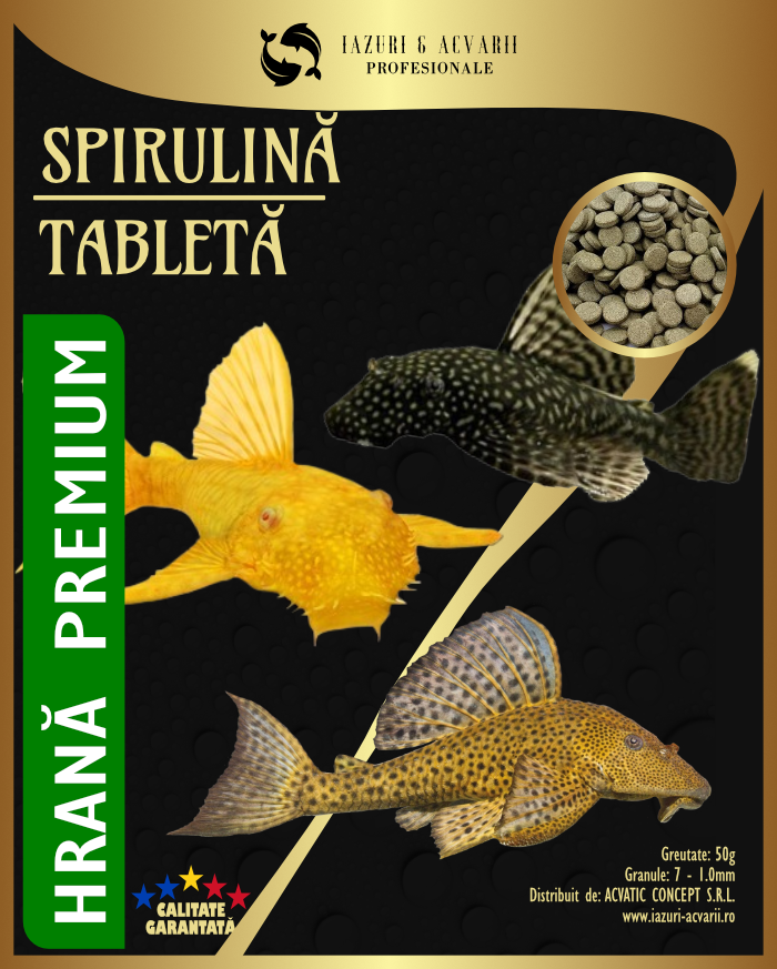 Spirulina tablets care se lipesc pe sticla-1kg
