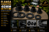 Flansa connector 40mm black
