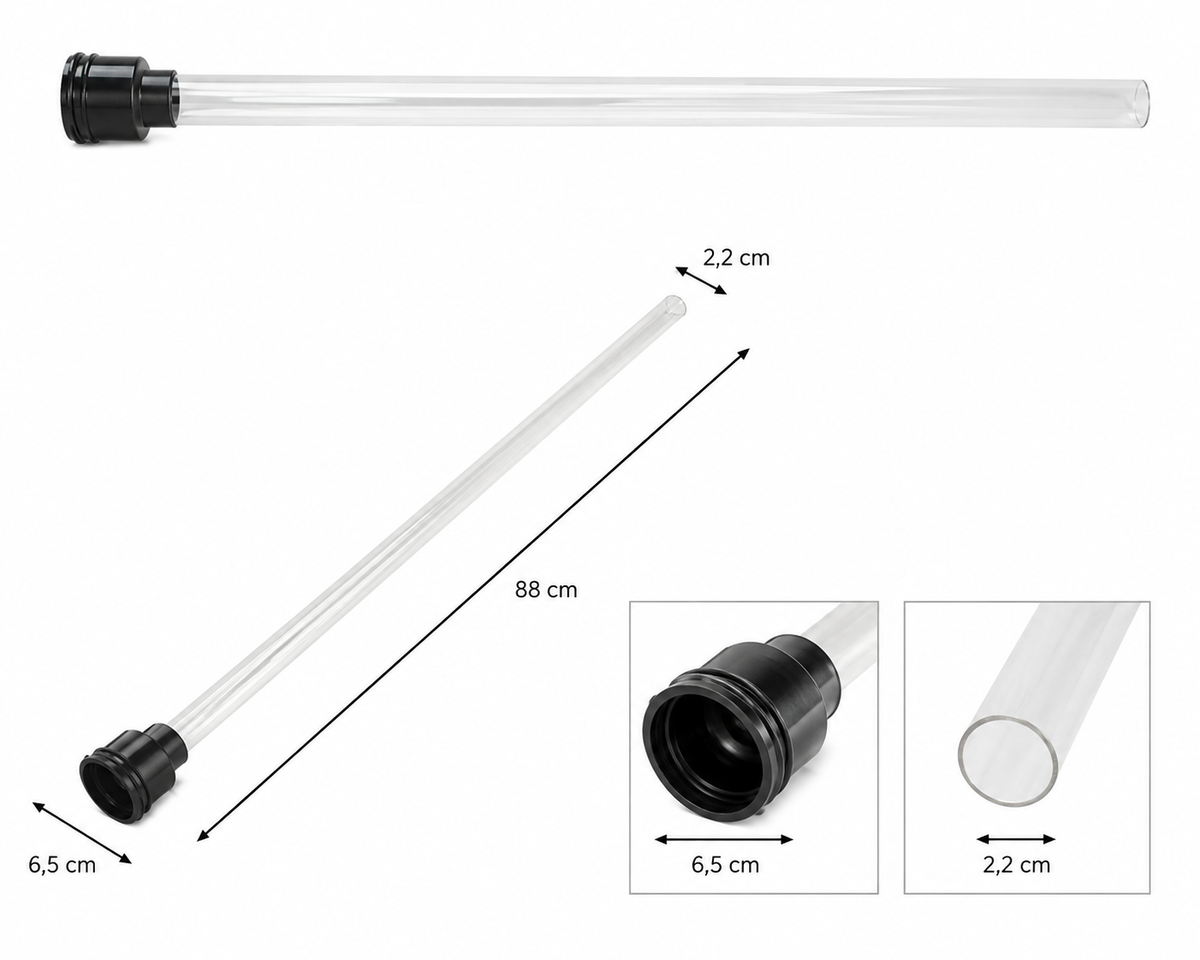 Sticla de cuart AquaKing RVS 75 UV-C