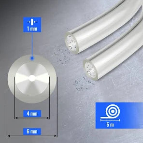 Furtun transparent pvc profesional  4/6 mm