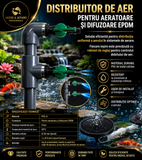 Conexiune de aer cu 2 ieșiri de 20 mm, 9 mm