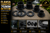 Flansa connector 75mm black