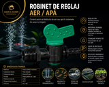 Robinet fluture PE 9mm x filet exterior 1/2