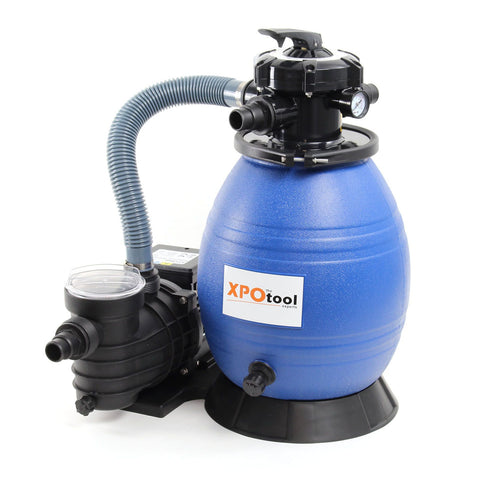 Sistem de filtrare cu nisip 250W cu rezervor de filtru de 26l și pompă de piscină 10000 l/h
