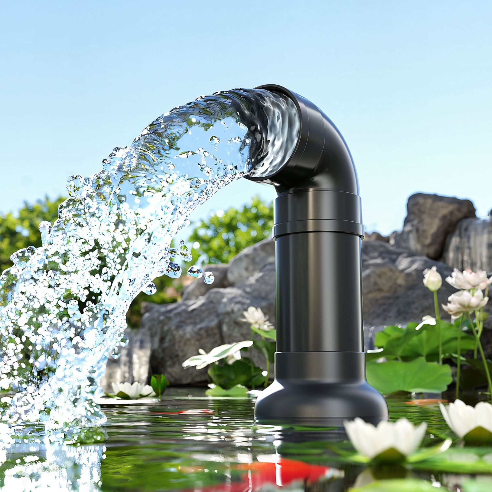 Pompă iaz profesională SunSun CEF-30000 – 30.000 l/h, 200W, pompă recirculare iaz și filtru koi