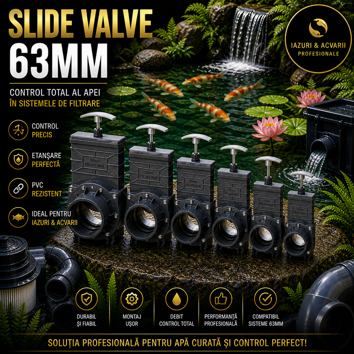 Slide valve 63mm