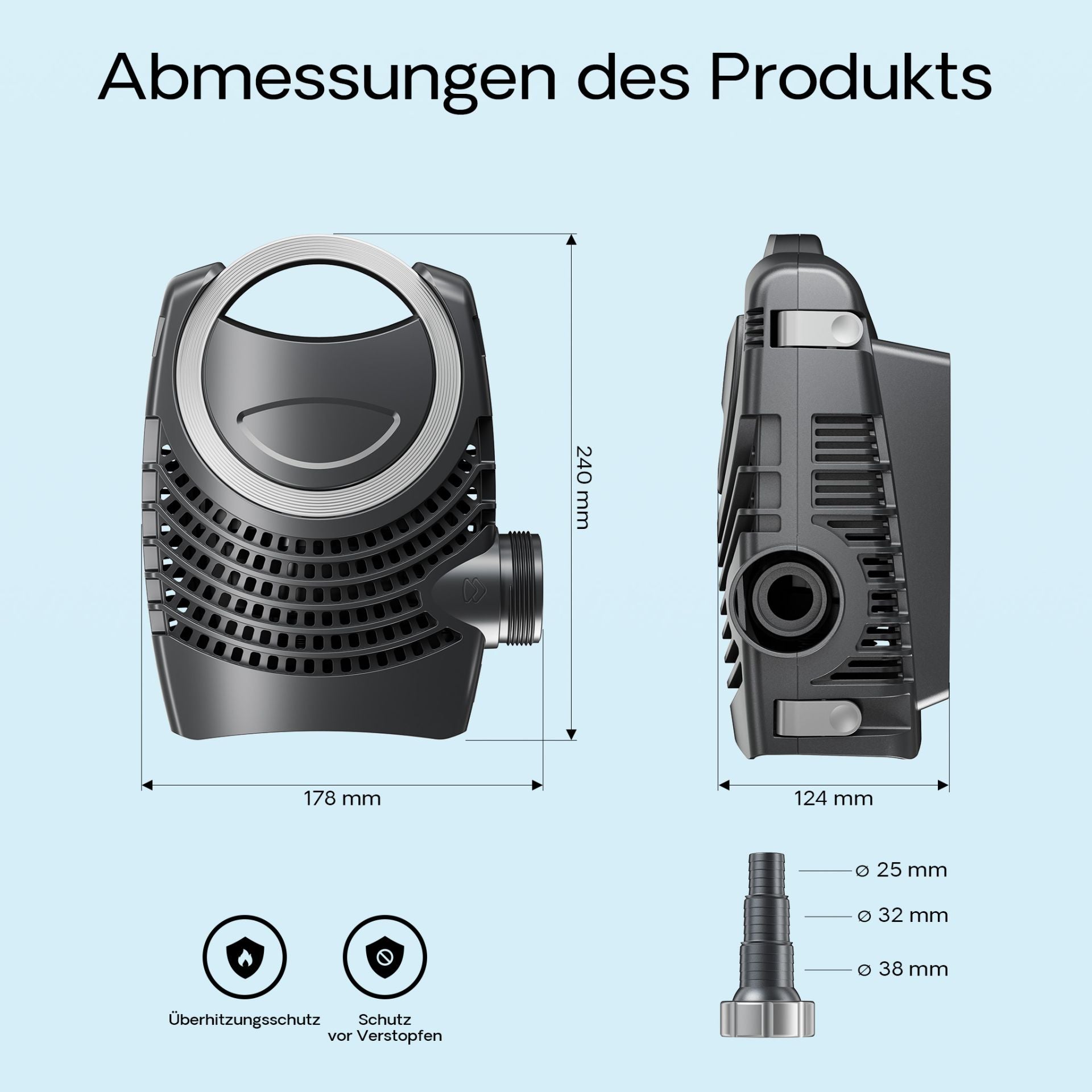 Pompă iaz SunSun NEO-8000 8000 l/h – SuperECO 70 W