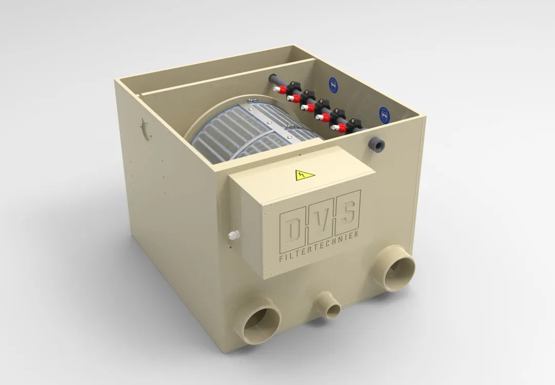 Filtru Tambur DVS ECO22 pentru Iaz Koi – 22.000 L/h, 120 Micron