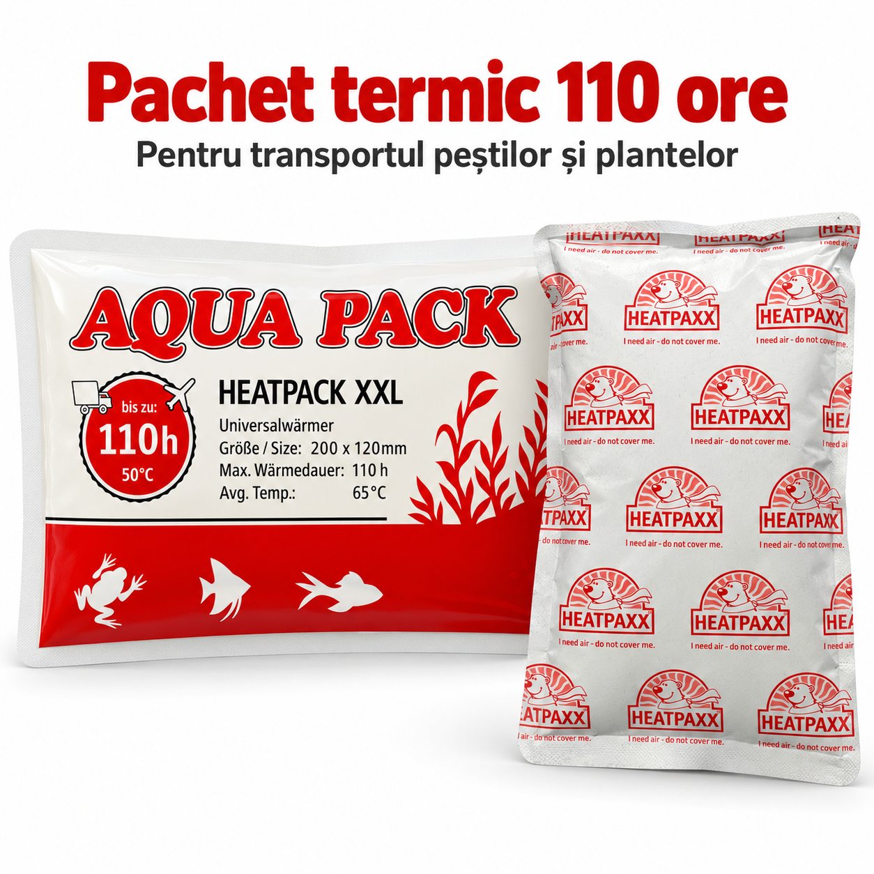 HeatPack XXL 110 h – Pachet termic pentru transportul peștilor și plantelor