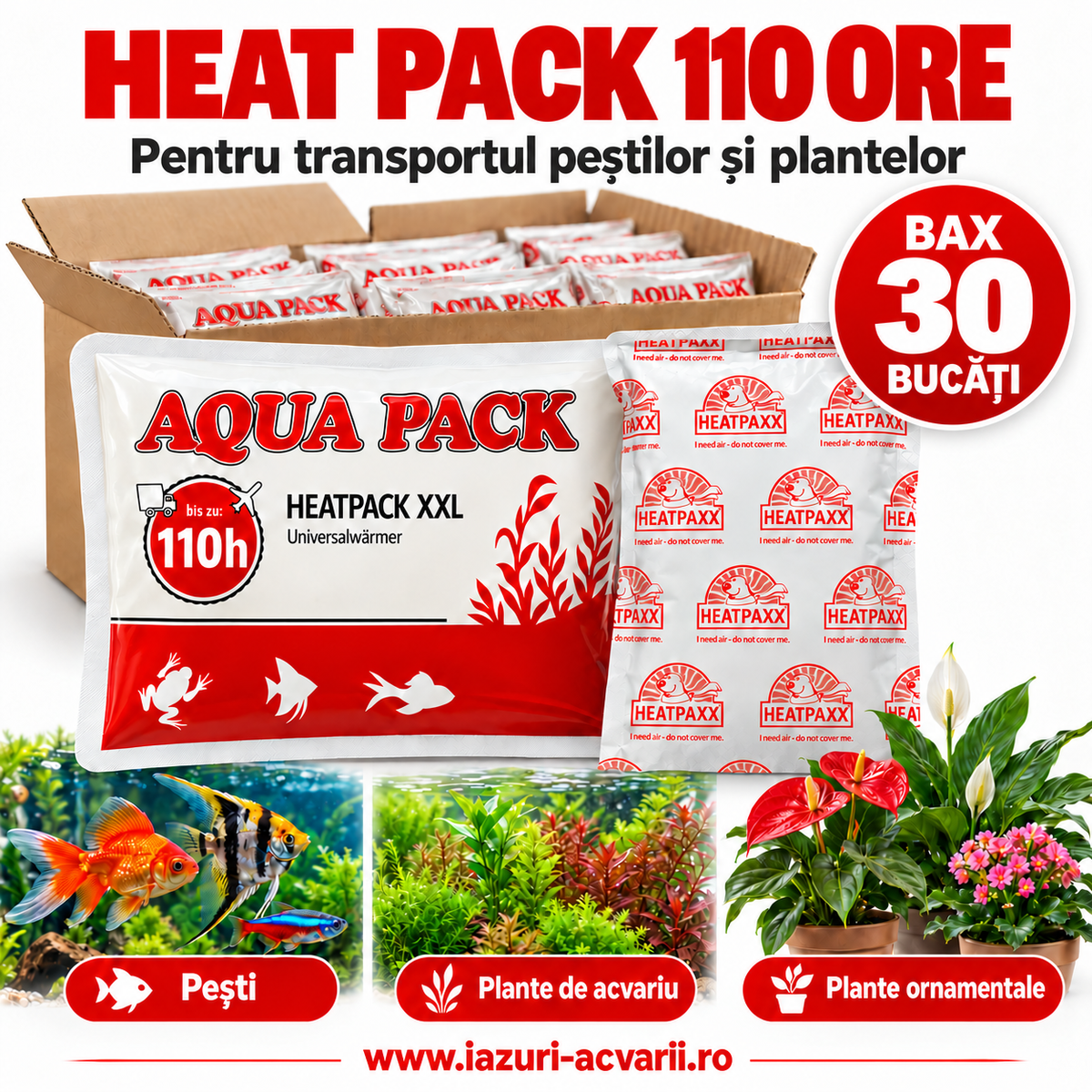 Heat Pack XXL 110 ore – Bax 30 bucăți