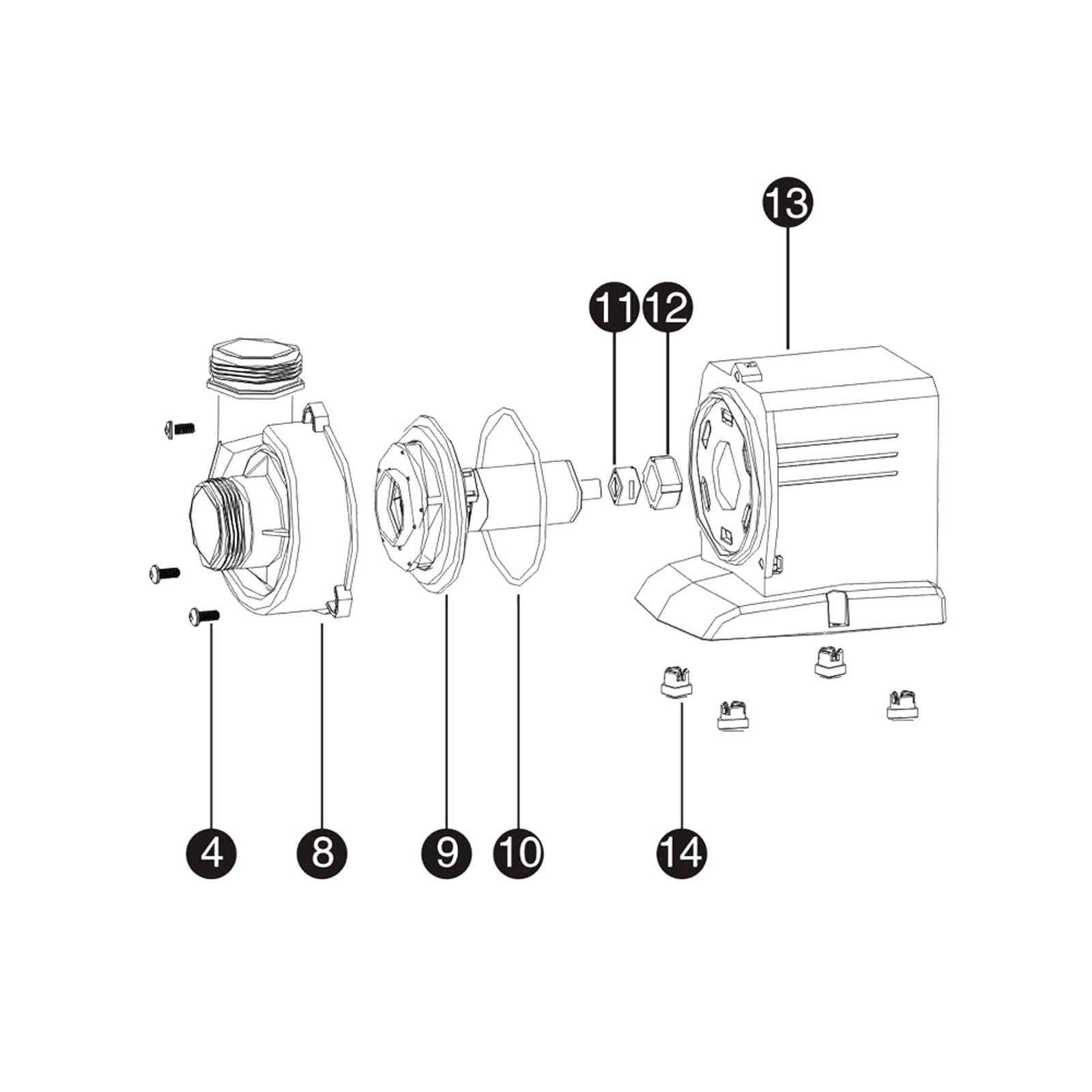 Pompa piscina 8000l/h 70W