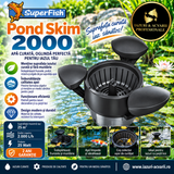 SuperFish Pond Skim 2000 – Skimmer plutitor pentru iaz 2.000 L/h