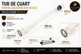 Sticlă de cuarț AquaKing Inox 55 ECO