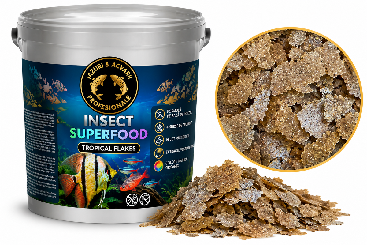 Dajana ISF Tropical Flakes – hrană fulgi pentru pești tropicali, 4 kg