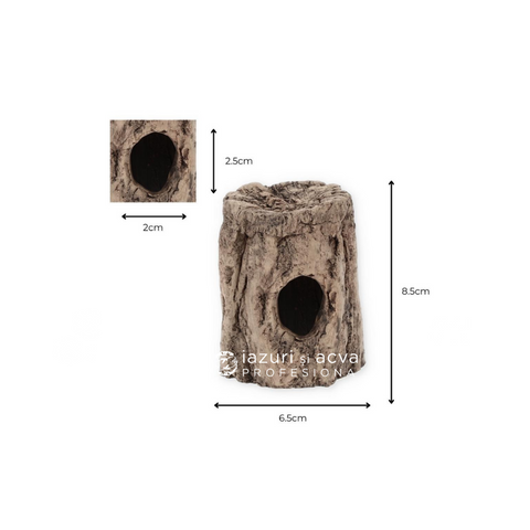 Decor peșteră ciot de copac