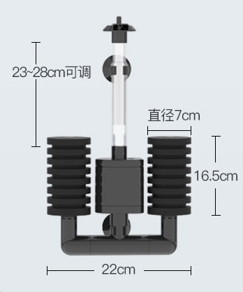 SunSun Jet Filter 160 - filtru burete cu pompă 350l / h