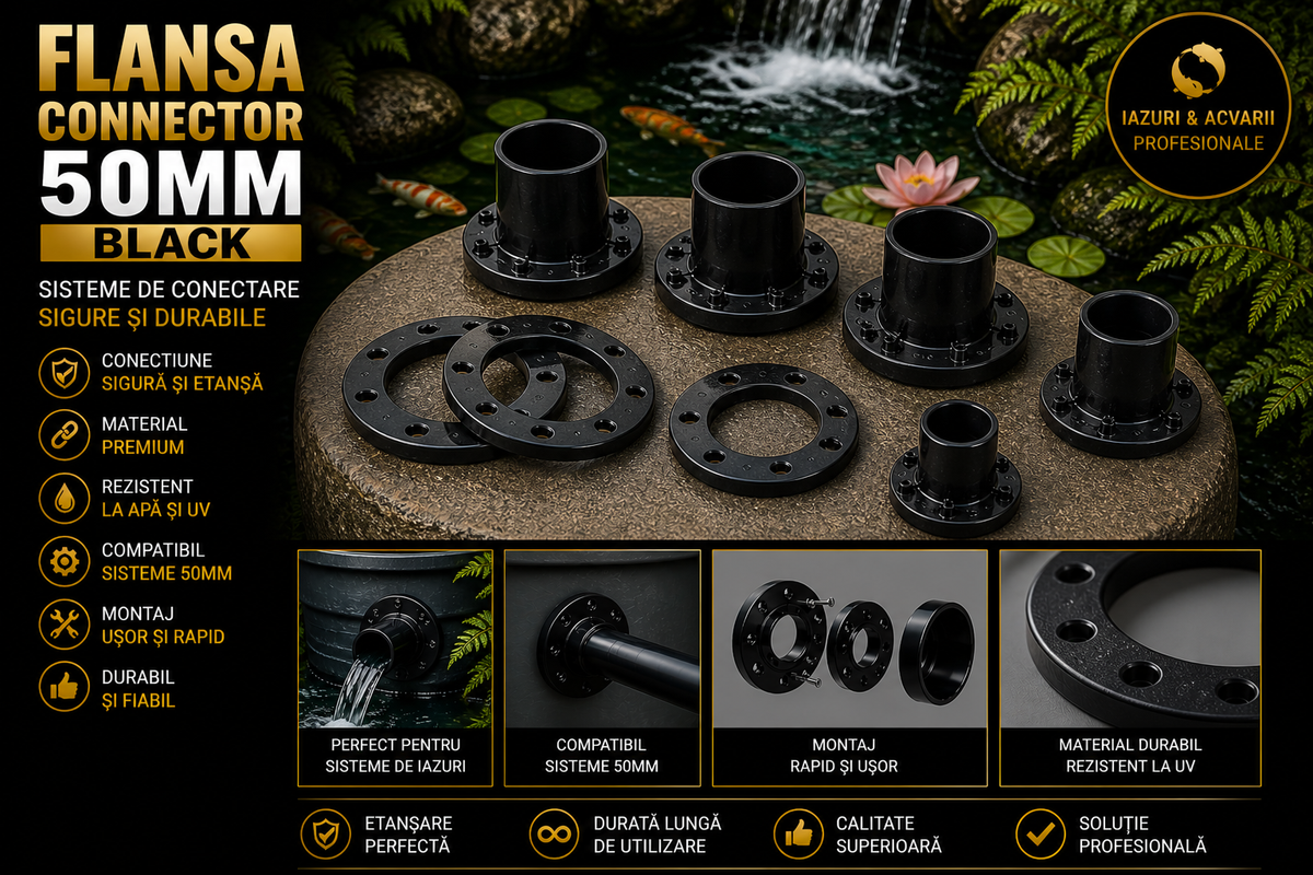 Flansa connector 50mm black