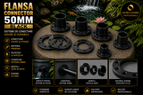 Flansa connector 50mm black