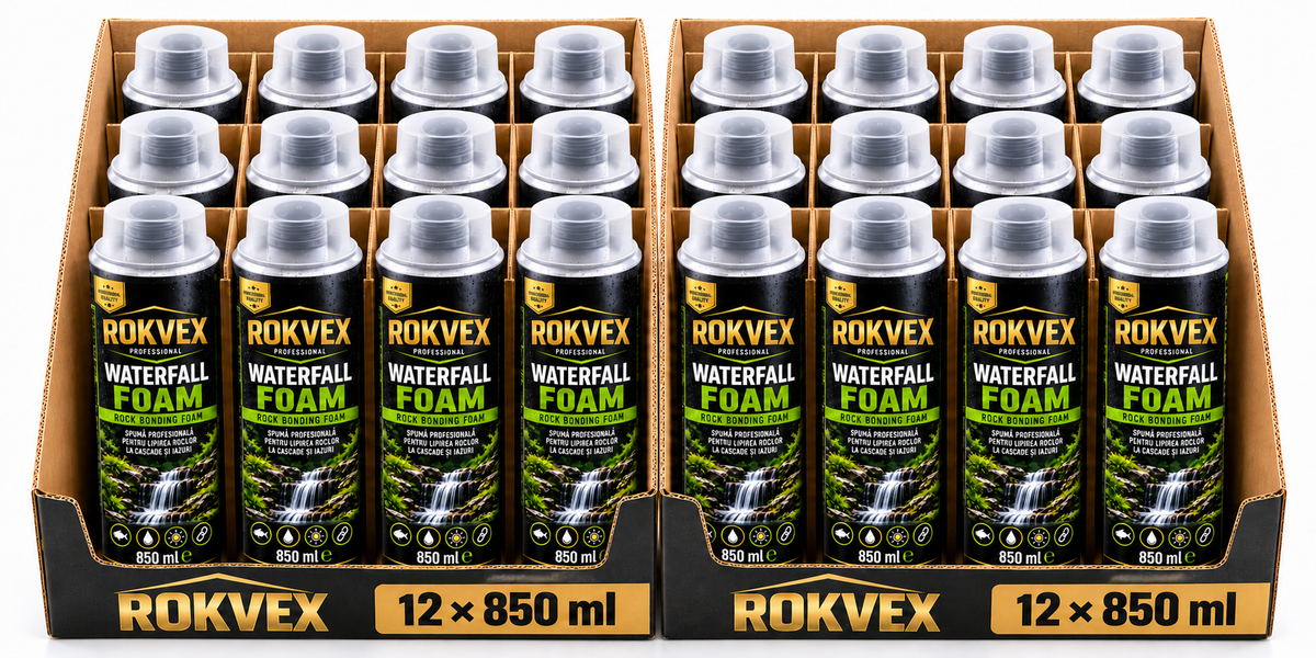 ROKVEX Waterfall Foam 850 ml – Bax de 24buc