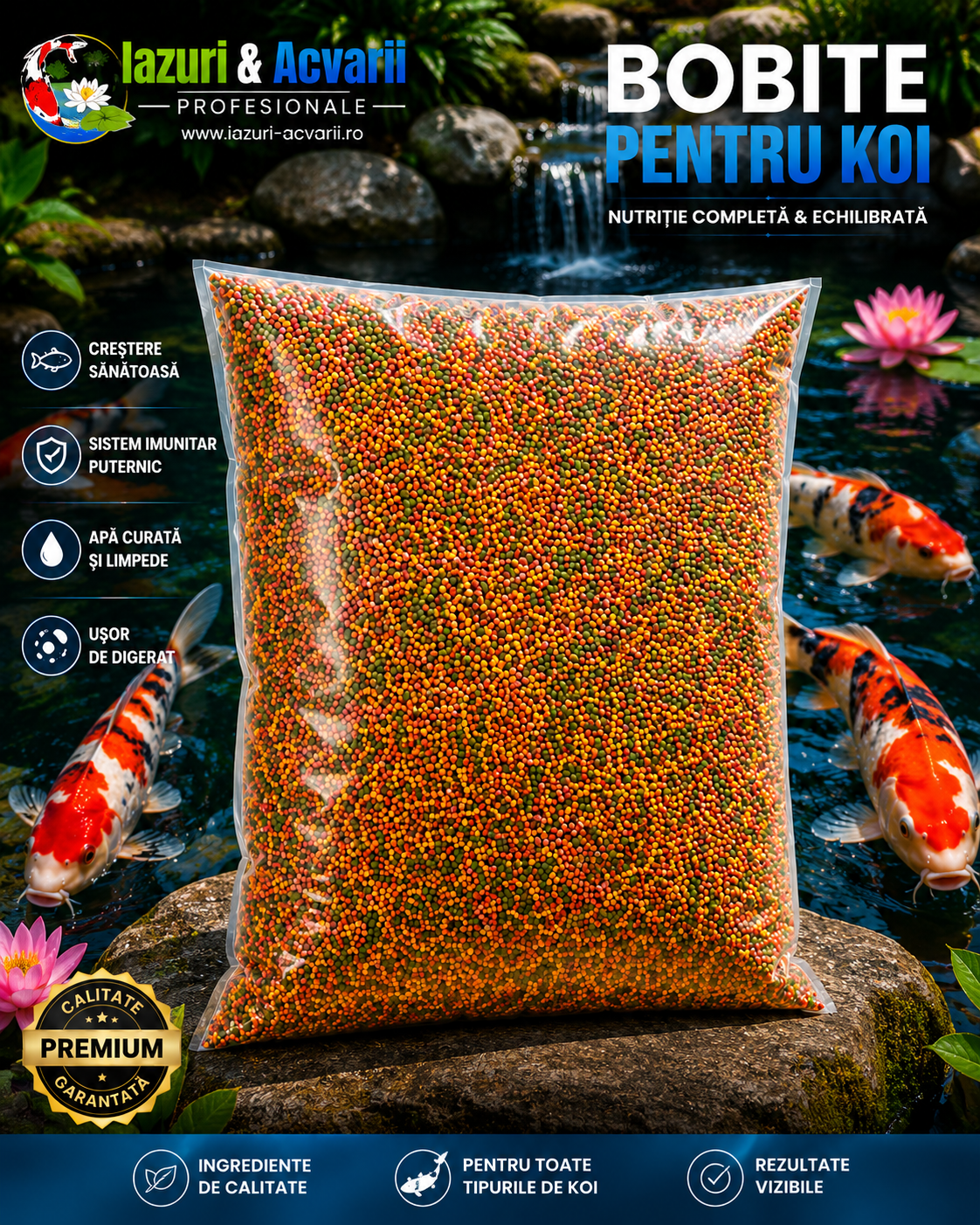 Hrana Premium Bobite 4-5mm-40litri