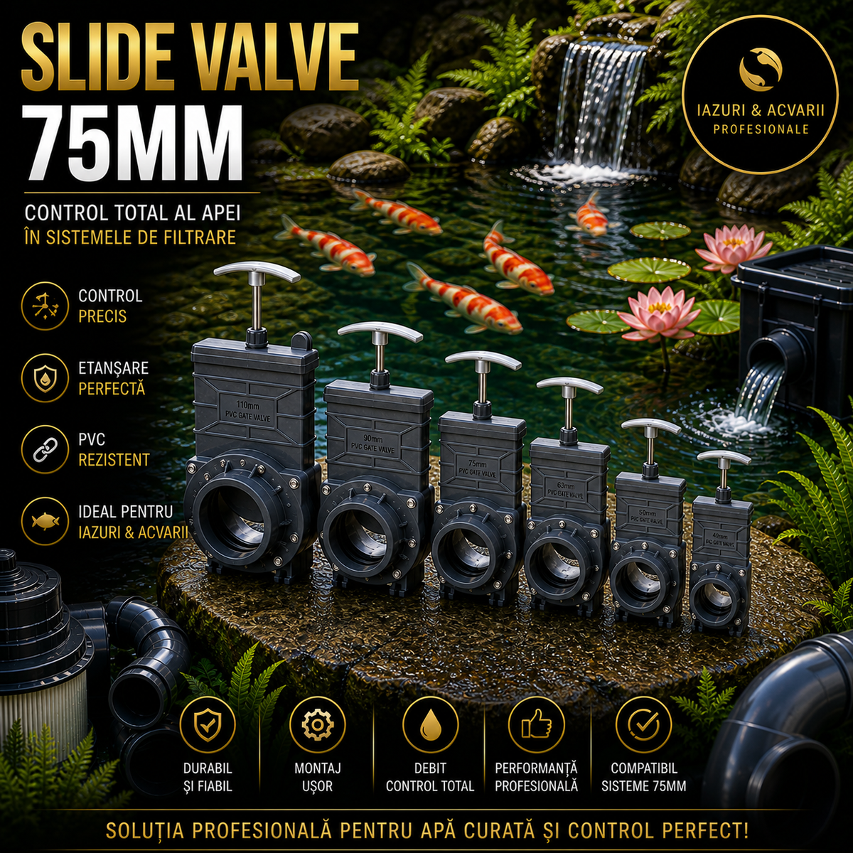 Slide valve 75mm