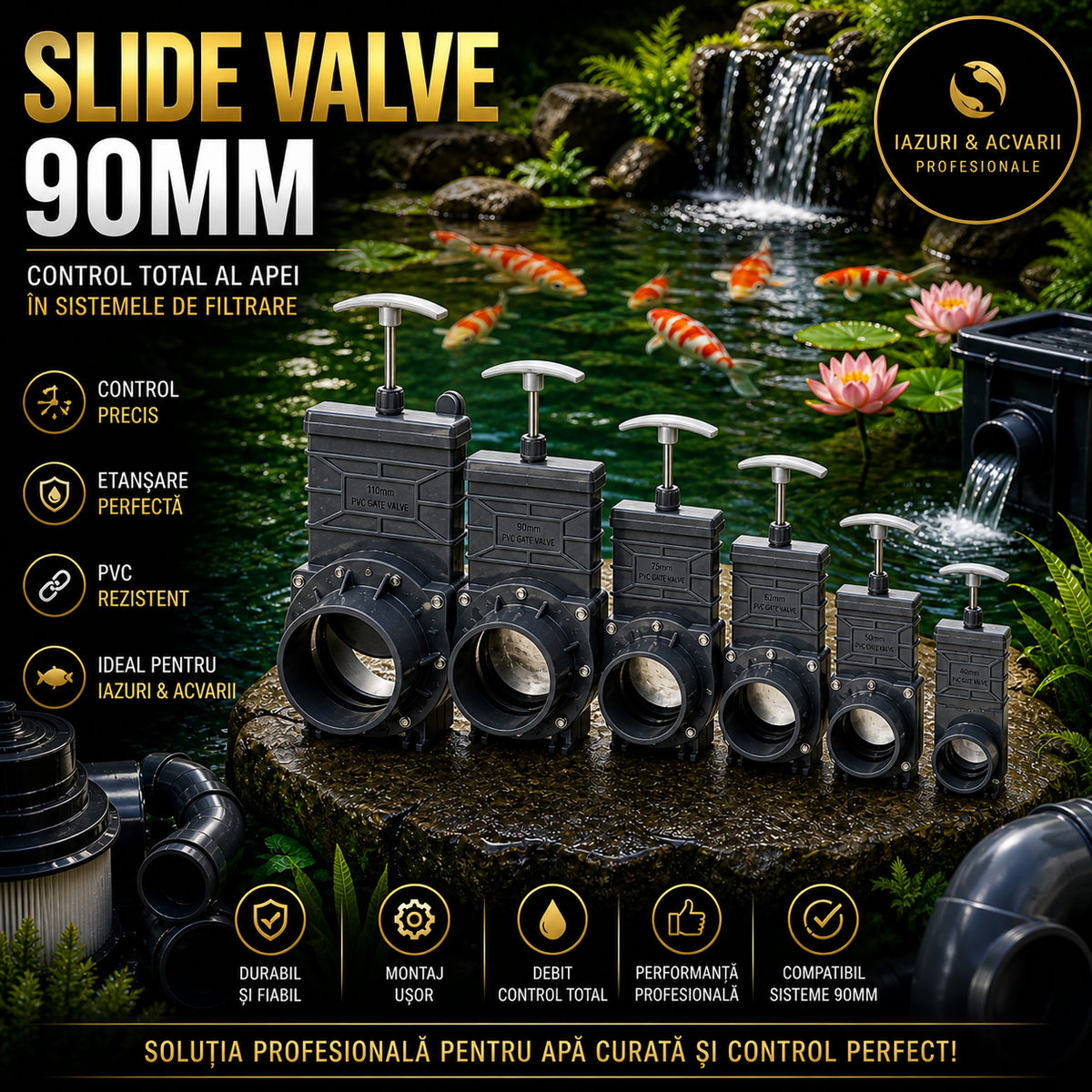 Slide valve 90mm