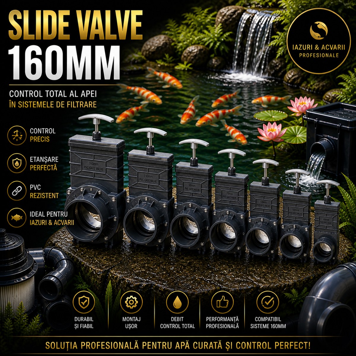 Slide valve 160mm